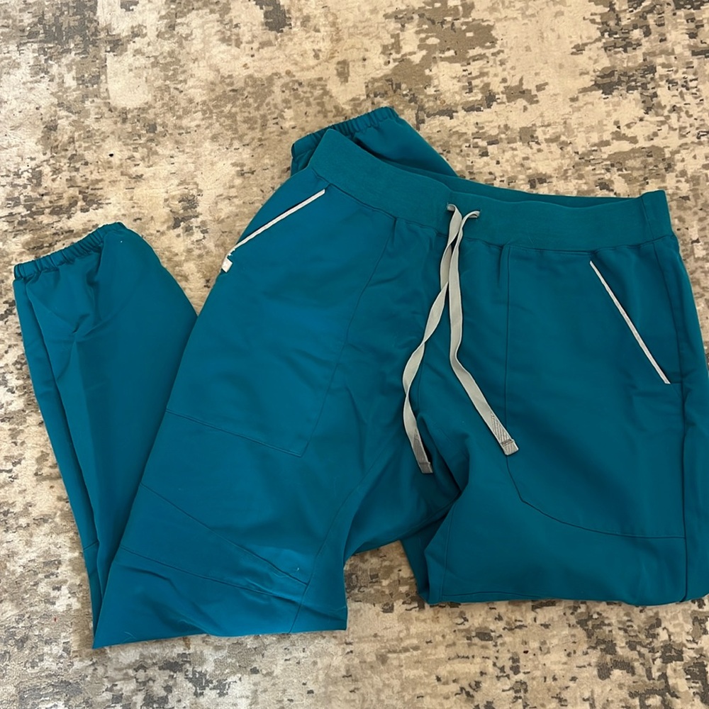 Figs Teal Track Pants